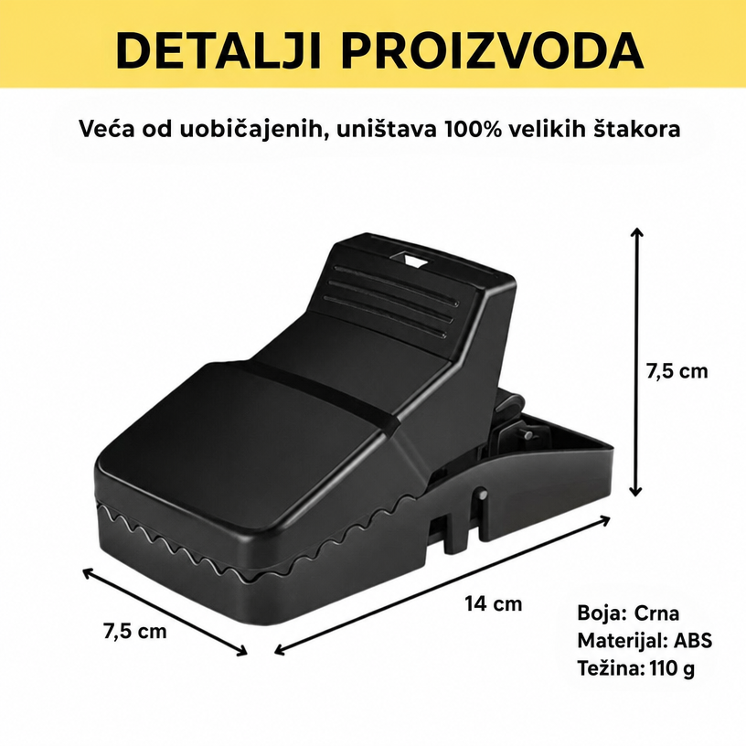 Najprodavanije™ - Mišolovka na oprugu | Čvrsta, višekratna i iznimno izdržljiva
