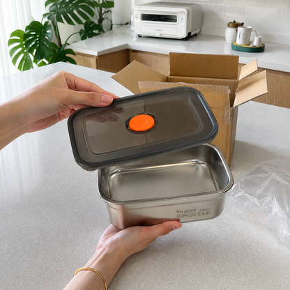 Antibakterijska vakuumska inox posuda za hranu – 1000 ml