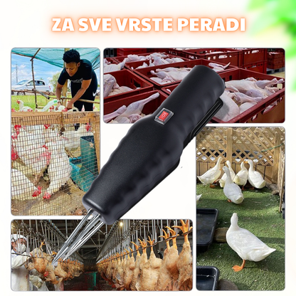 Prijenosni električni čupač perja za perad
