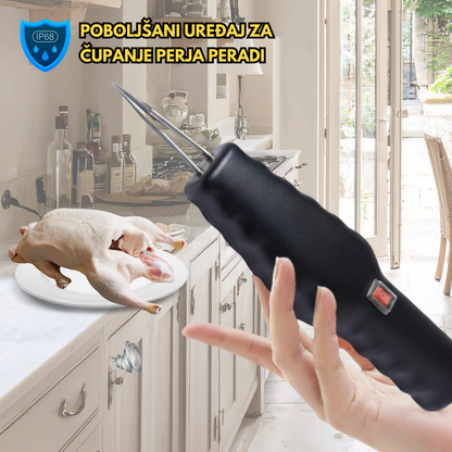 Prijenosni uređaj za čupanje perja peradi – uklanja sve perje u samo nekoliko minuta