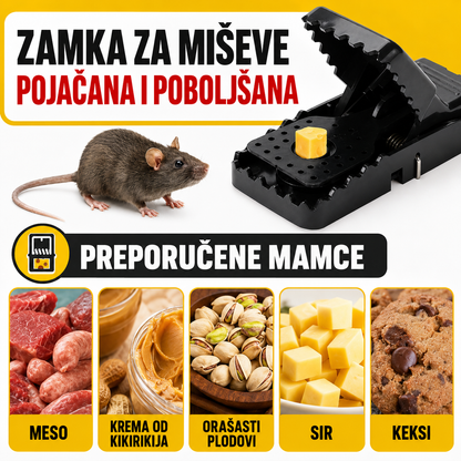 Bestseller™ – Pritisna Zamka Za Štakore – Čvrsta I Iznimno Otporna Zamka