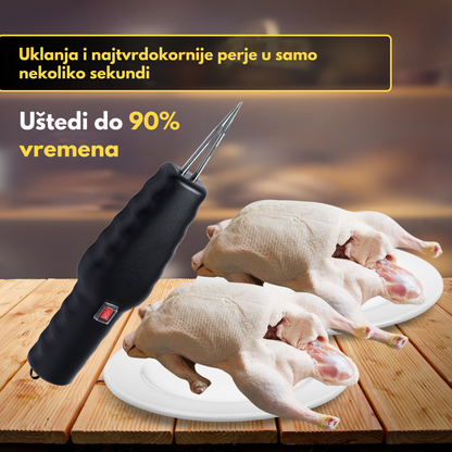 Prijenosni uređaj za čupanje perja peradi – uklanja sve perje u samo nekoliko minuta