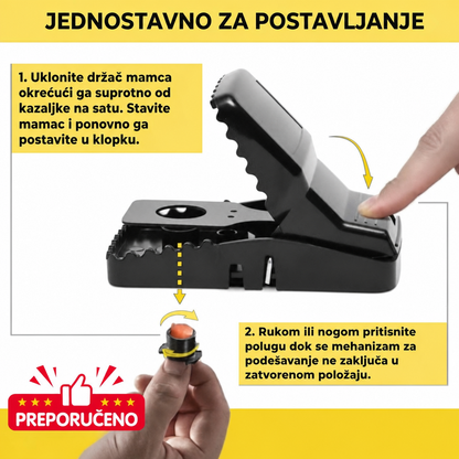 Najprodavanije™ - Mišolovka na oprugu | Čvrsta, višekratna i iznimno izdržljiva