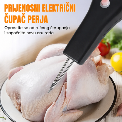 Prijenosni i ručni čupač perja za perad