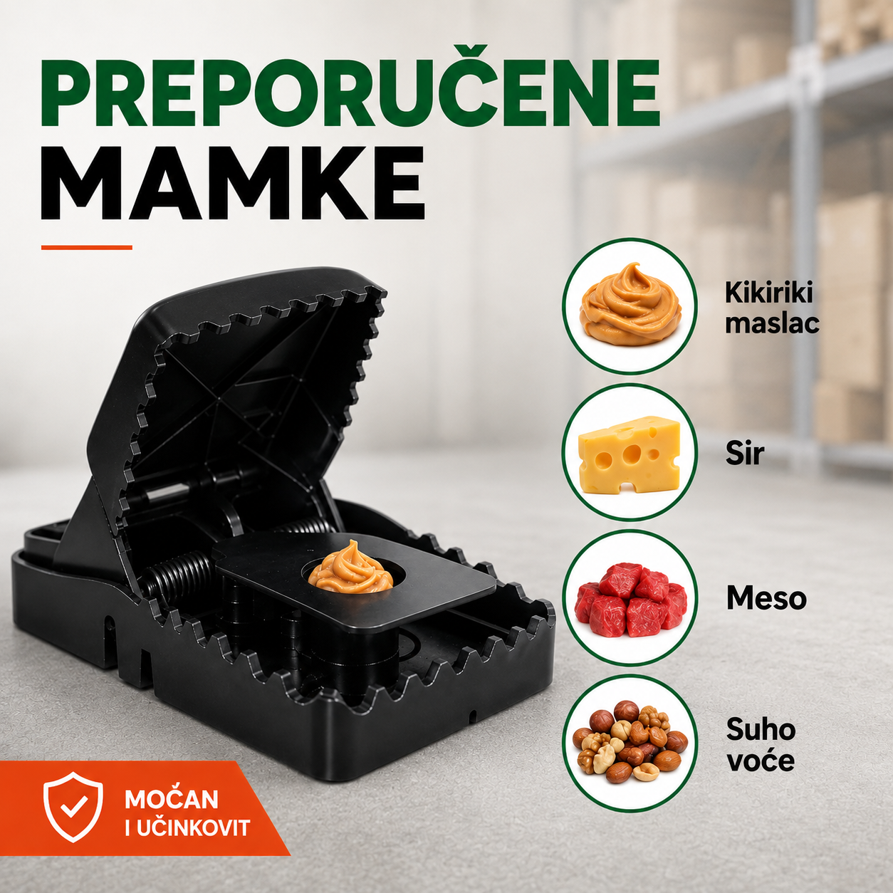 Zamka za Miševe | Brzo Okidanje, Višekratna Upotreba