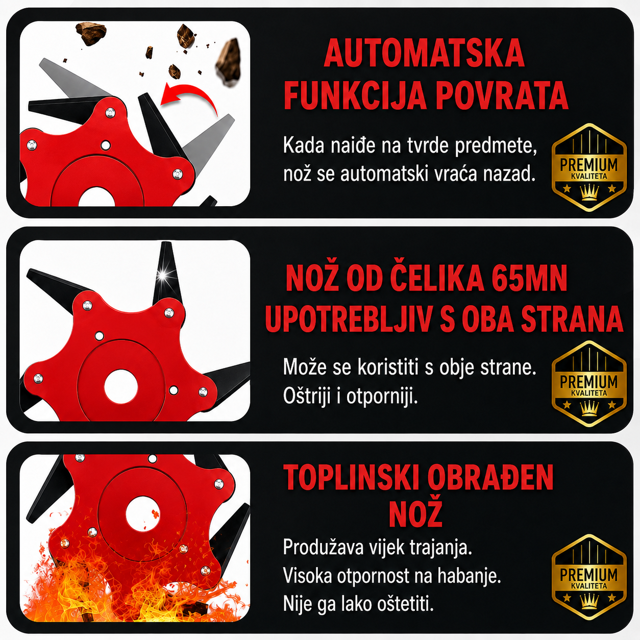 6Blade – Glava za košnju sa 6 oštrica od manganskog čelika