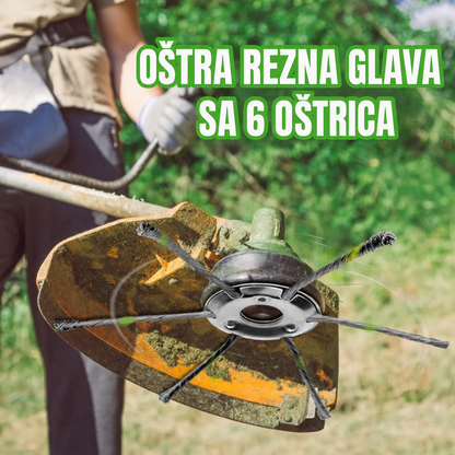 70% POPUSTA | Glava kosilice ima 6 krakova ispletenih od izdržljive čelične žice