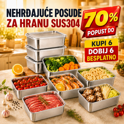 70% POPUSTA | Posuda Od Nehrđajućeg Čelika Za Hranu U Japanskom Stilu (13 × 10 × 5 cm)