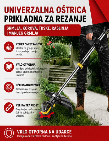 70% POPUSTA | Nož za Trimer Trave sa 6 Čeličnih Zubaca (Uključen Pribor)