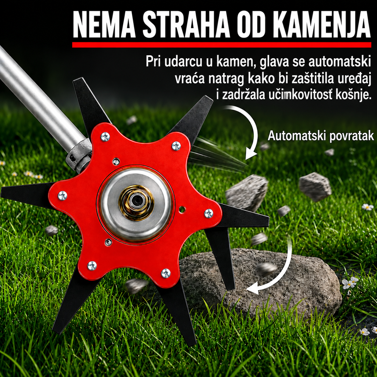 6Blade – Glava za košnju sa 6 oštrica od manganskog čelika