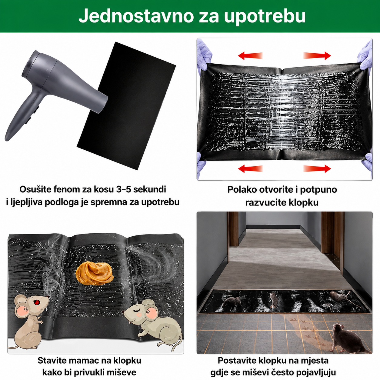 Profesionalne ljepljive klopke – iznimno velike za brže hvatanje.